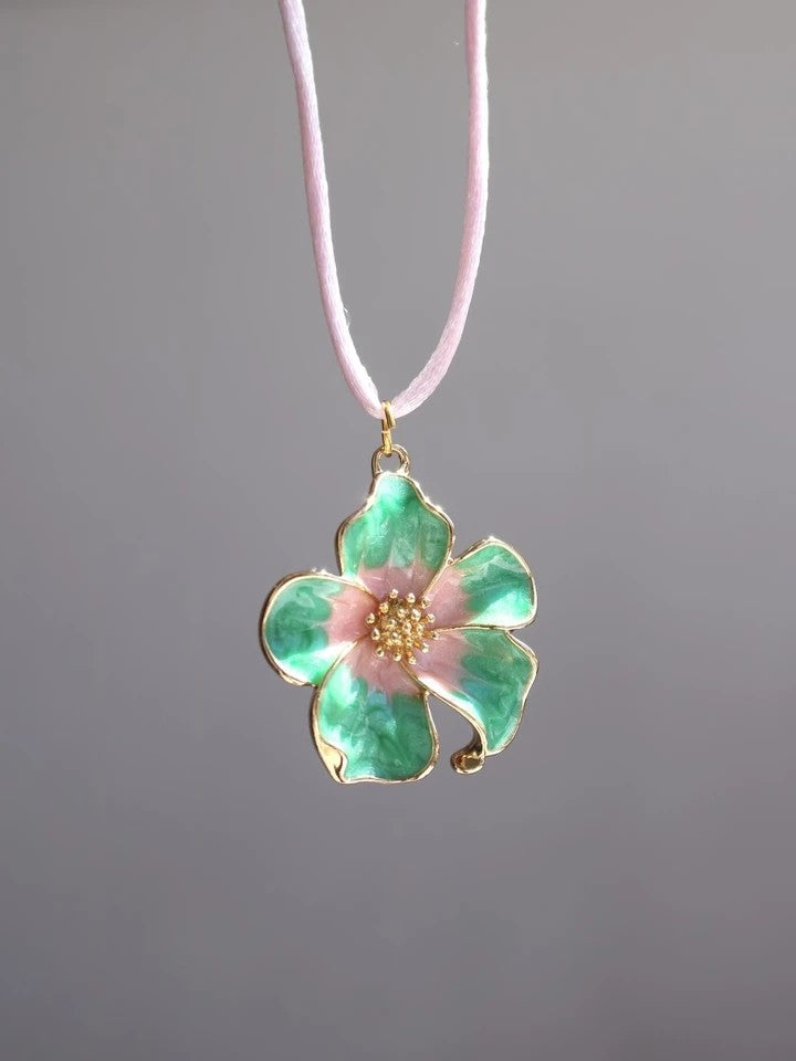 Orchid Rope Necklace