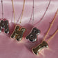 Shiny Sugar Letter Necklace 925 Silver
