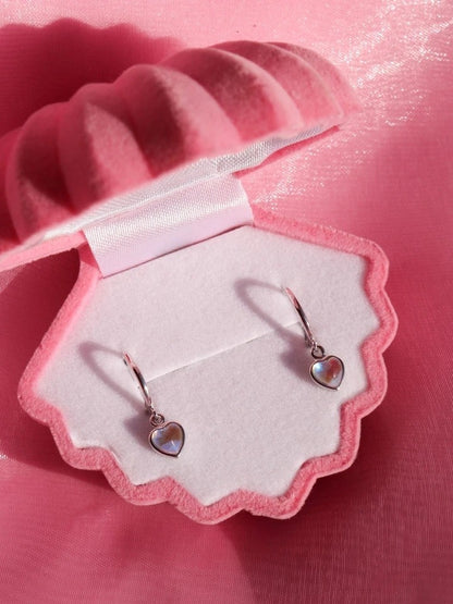 Holographic Heart Earrings 925 Silver