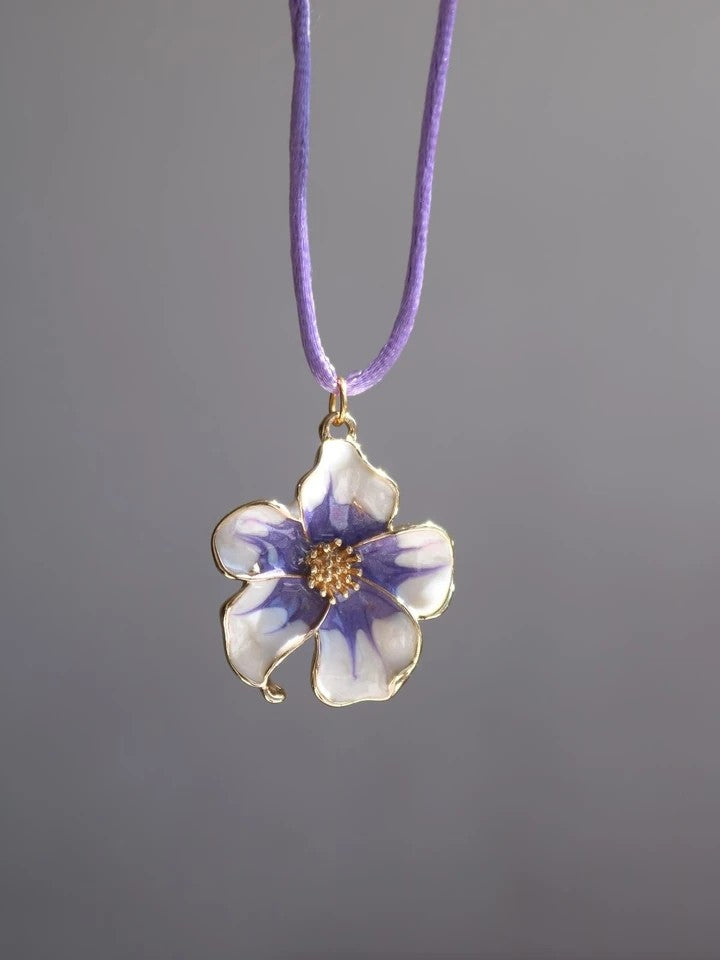 Orchid Rope Necklace