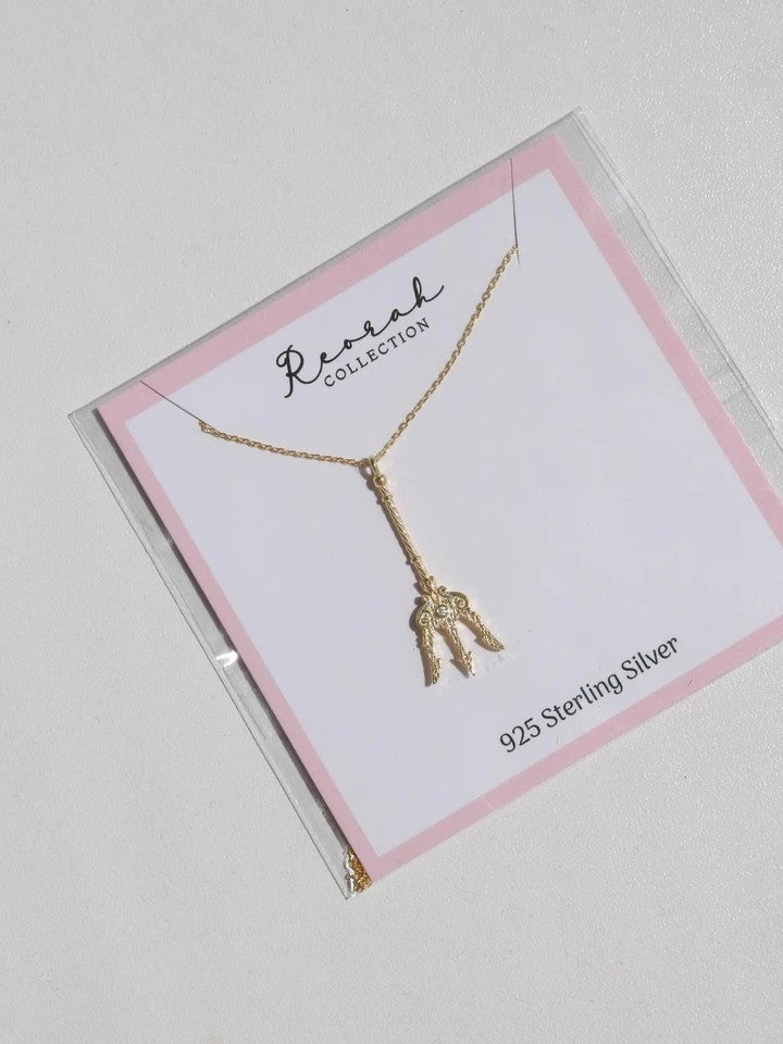 Poseidons Trident 925 Silver Necklace