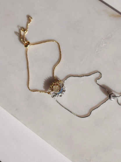 Moon And Sun Couple Bracelet