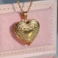Floral Heart Personalized Photo Locket Necklace