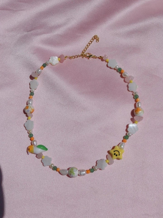 Lovebird Beaded Necklace