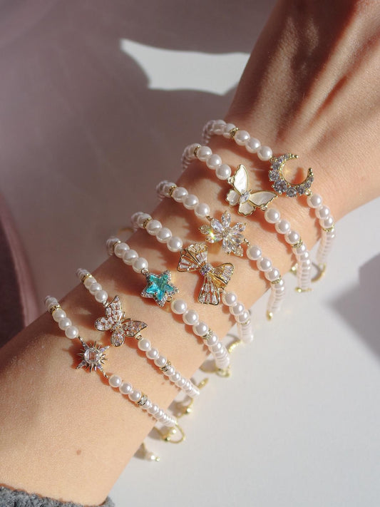 White Blossom Elevator Bracelet