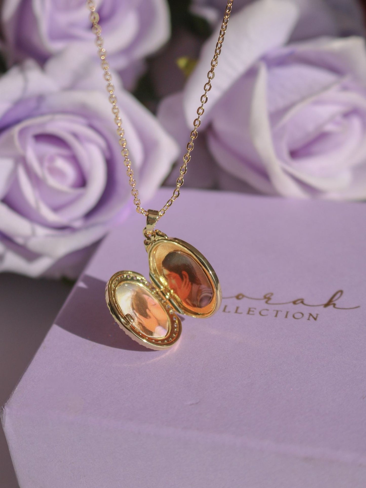 Rapunzel Sun Personalized Photo Steel Necklace