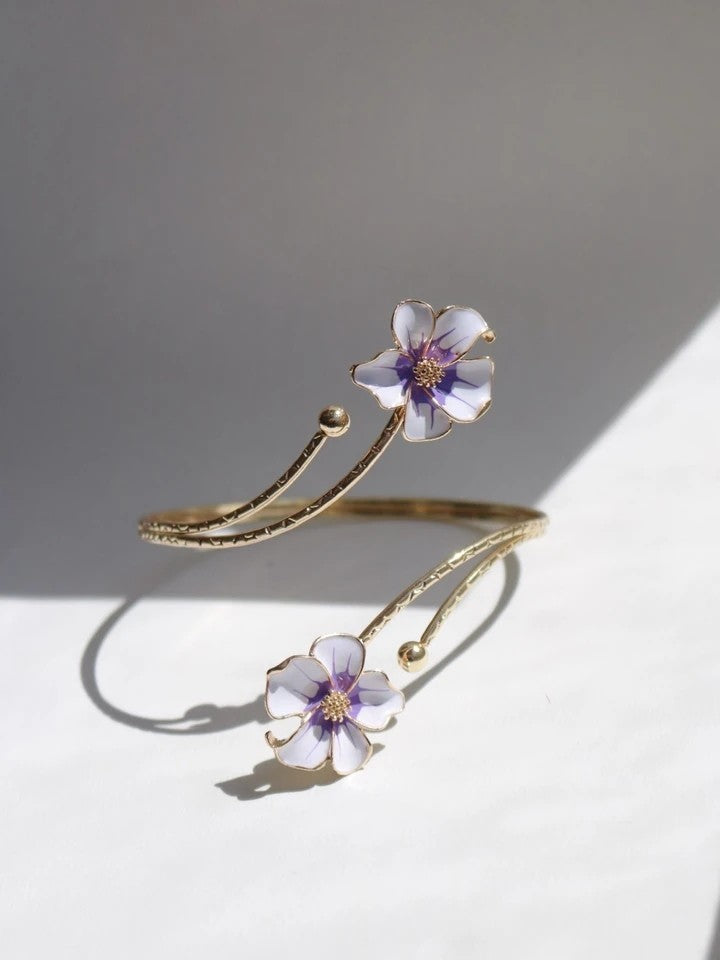 Orchid Cuff Bracelet
