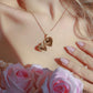 Sparkling Heartwing Personalized Photo Locket Necklace
