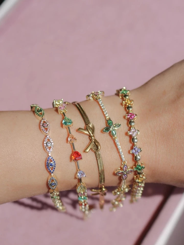 Golden Bow Steel Bracelet