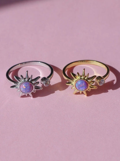 Rapunzel Sun Opal Vol 2 Ring 925 Silver