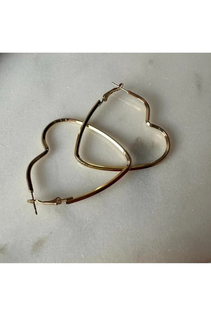 Large Heart-Shaped Earrings