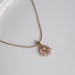 Pink Minimal Diamond Chateau Necklace