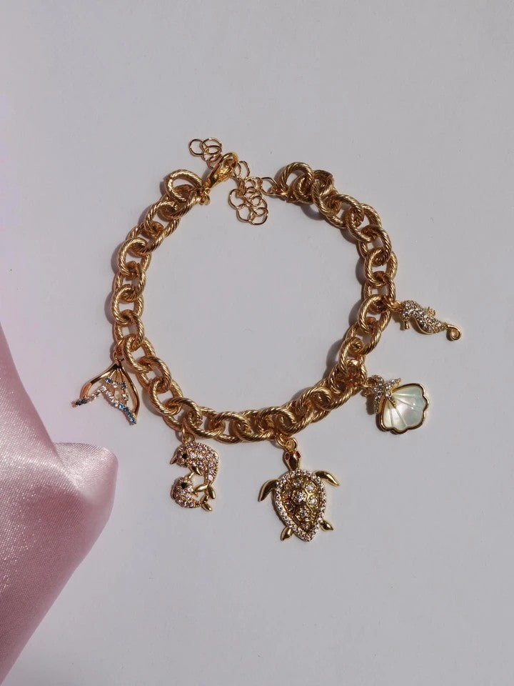 Sea Turtle Charm Bracelet