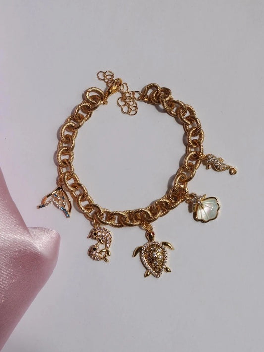 Sea Turtle Charm Bracelet