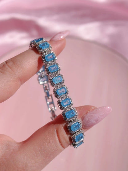 Multiple Baguette Stone Bracelet