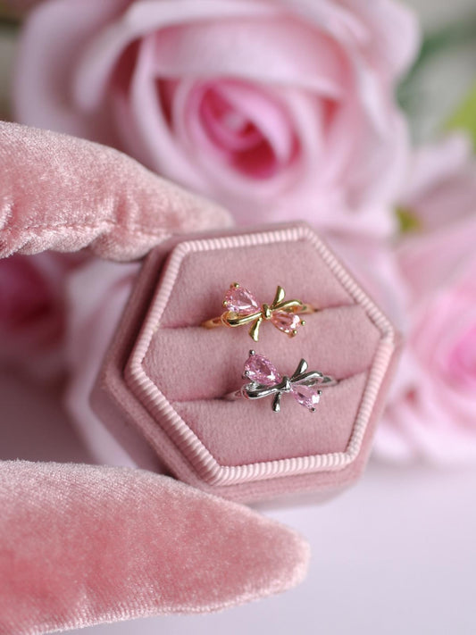 Pretty Pink Bow Ring