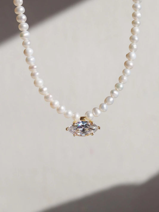 Forever Glow 925 Silver Pearl Necklace