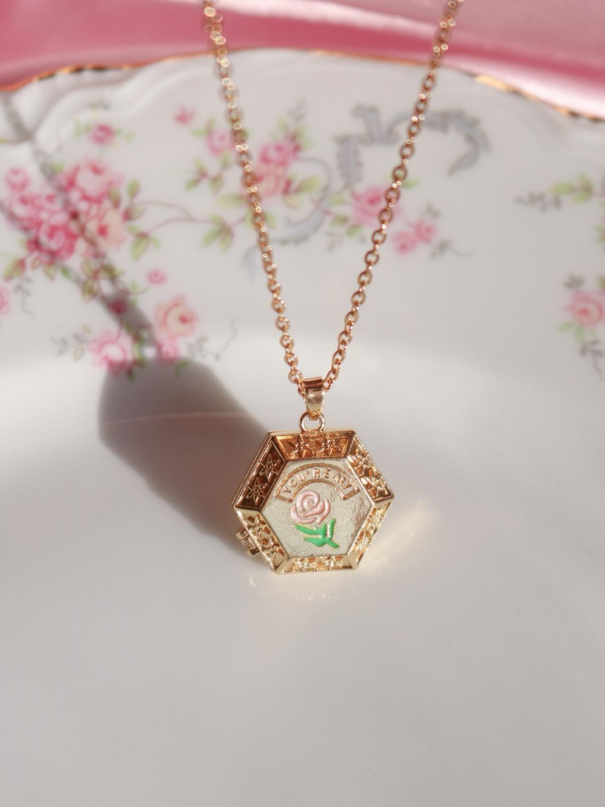 Youre My Rose Personalized Photo Locket Necklace