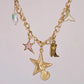 Cowboy Star Macrame Steel Necklace