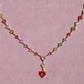 Colorful Heartline Necklace