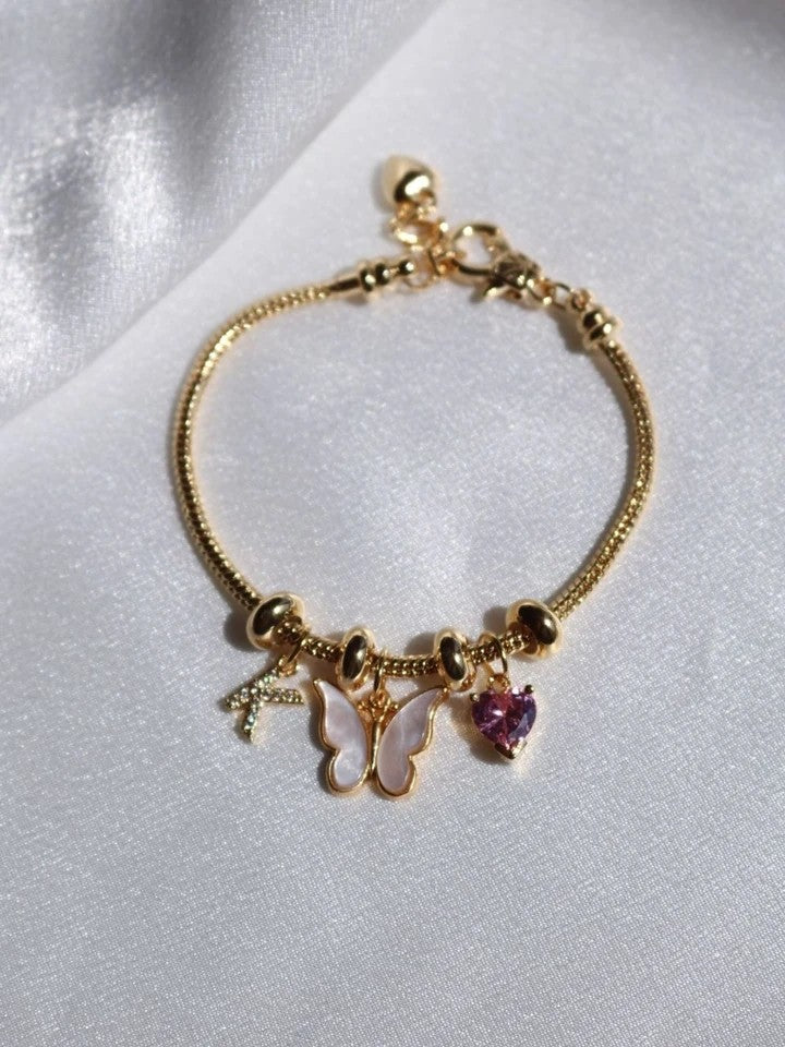 Butterfly & Heart Bracelet