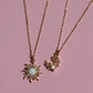 Opal Sun & Moon Friendship 925 Silver Necklace