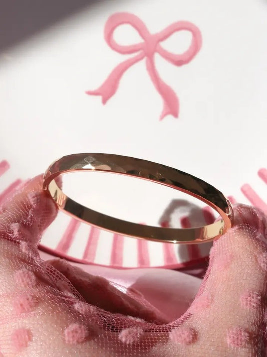 Prism Design Gold Steel Bracelet