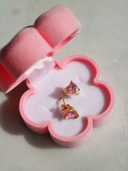 Shiny Love Stud Earrings