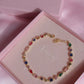 Colorful Multiple Gems 925 Silver Bracelet