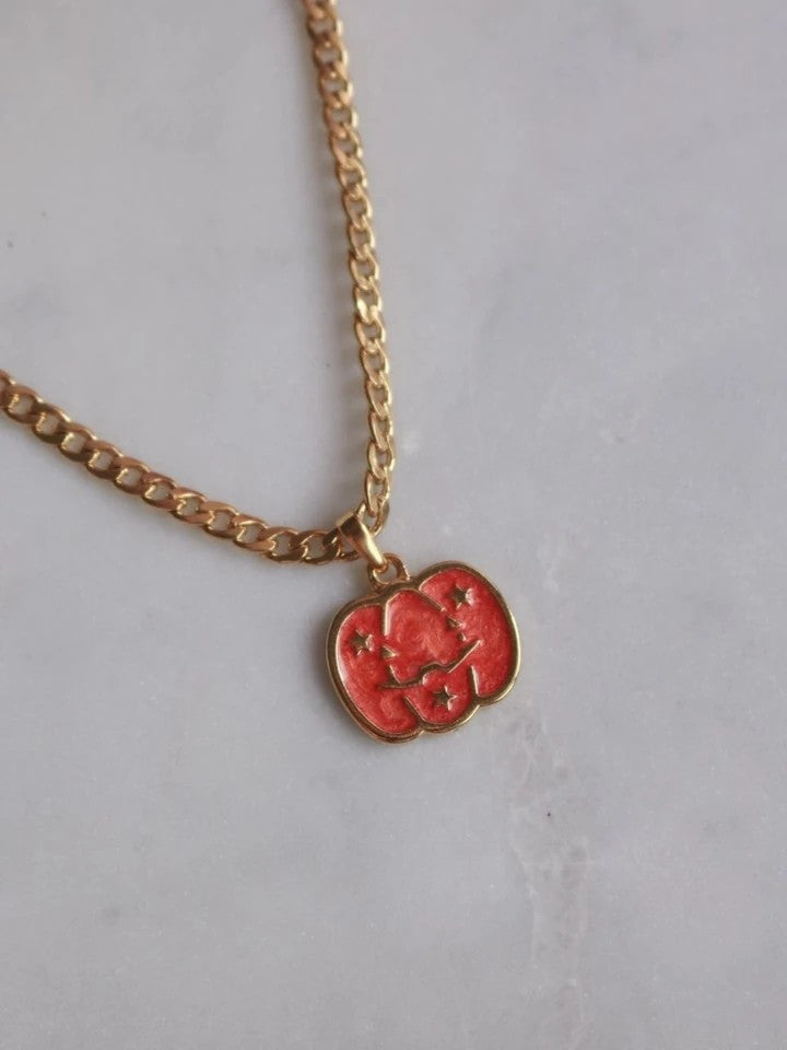 Halloween Pumpkin Necklace