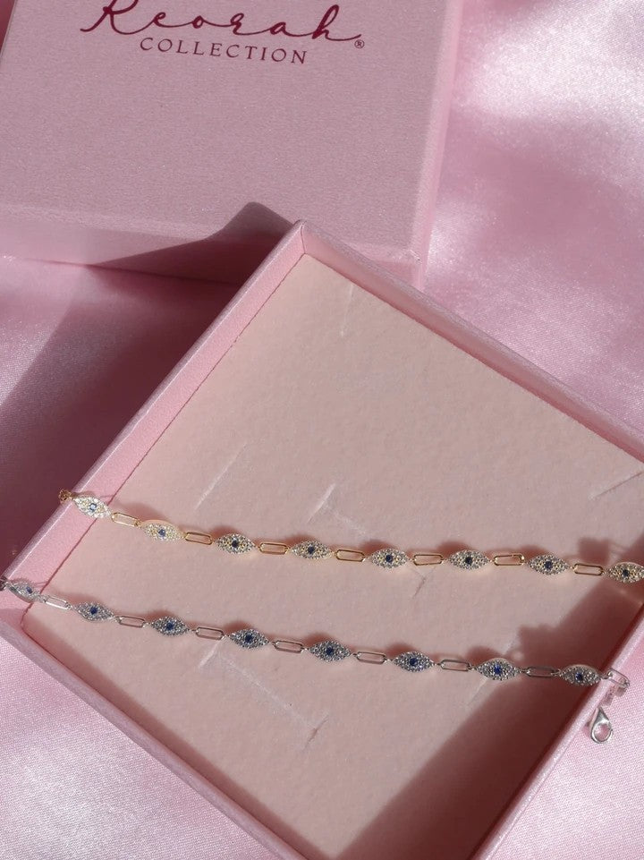 Blue My Eyes On You Bracelet 925 Silver