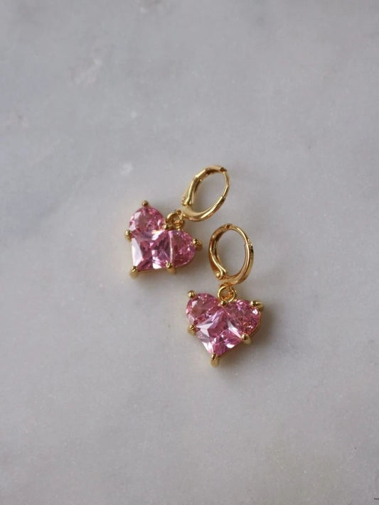 Square Heart Earrings