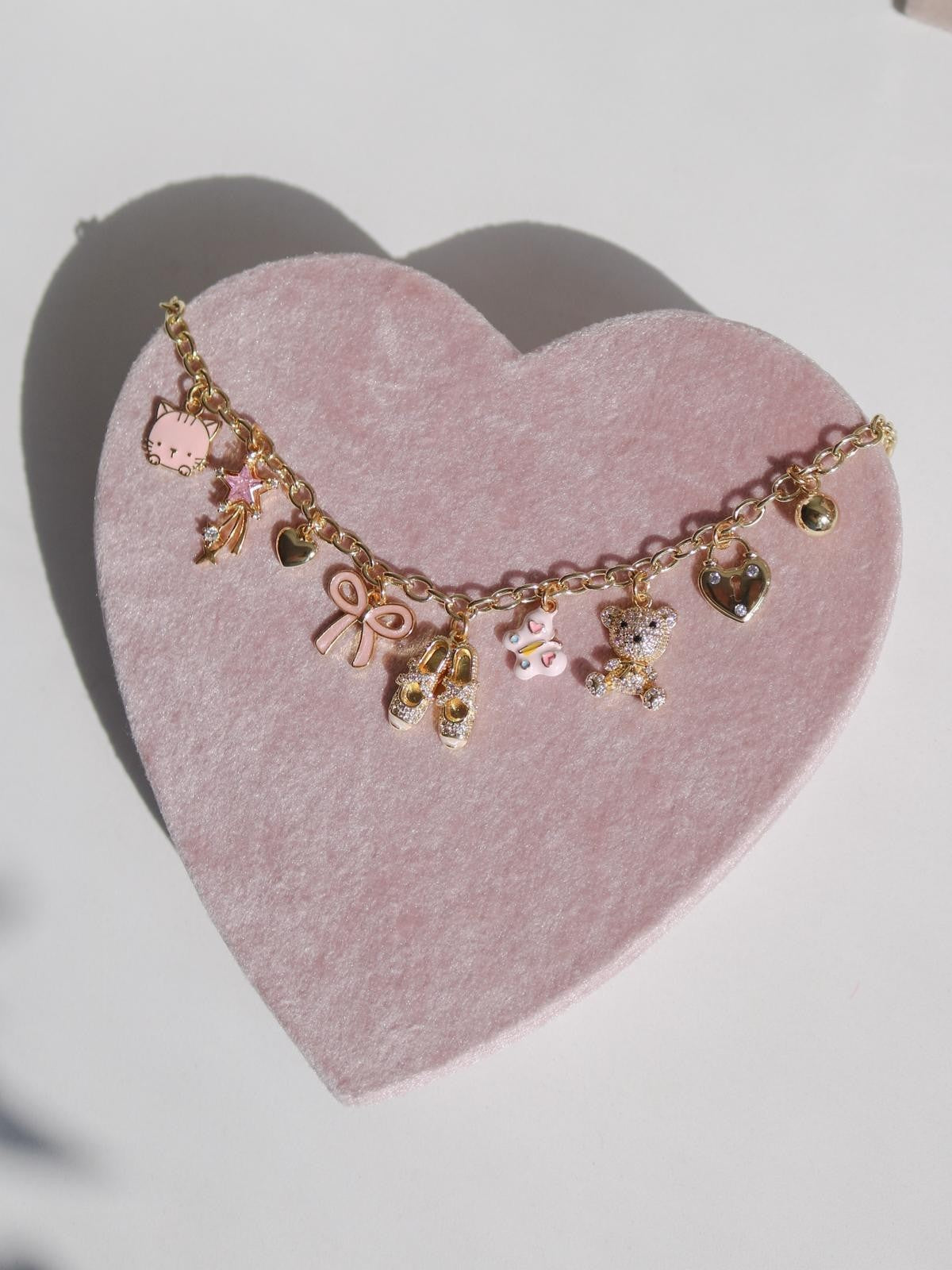 Pink Dream Coquette Charm Xipung Necklace