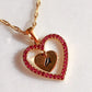 Heart In A Heart Necklace