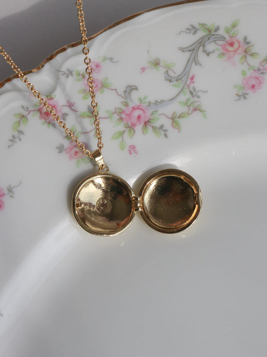 Blue Light Of The Moon Personalized Photo Locket Necklace