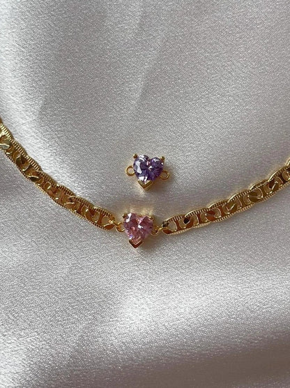 Diamond Heart Choker