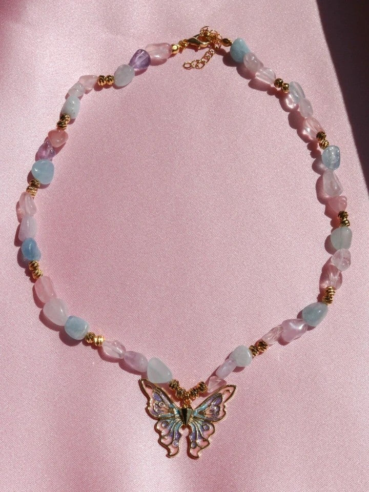 Elina Design Necklace With Natural Stones