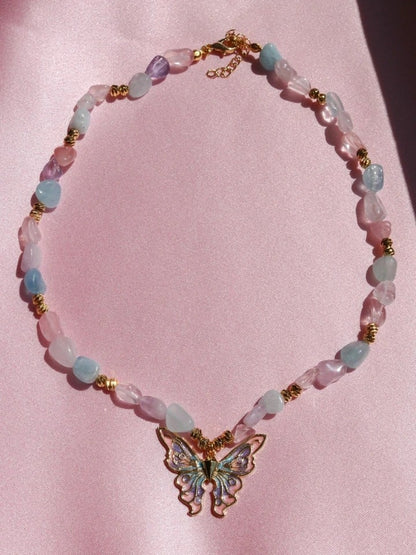 Elina Design Necklace With Natural Stones