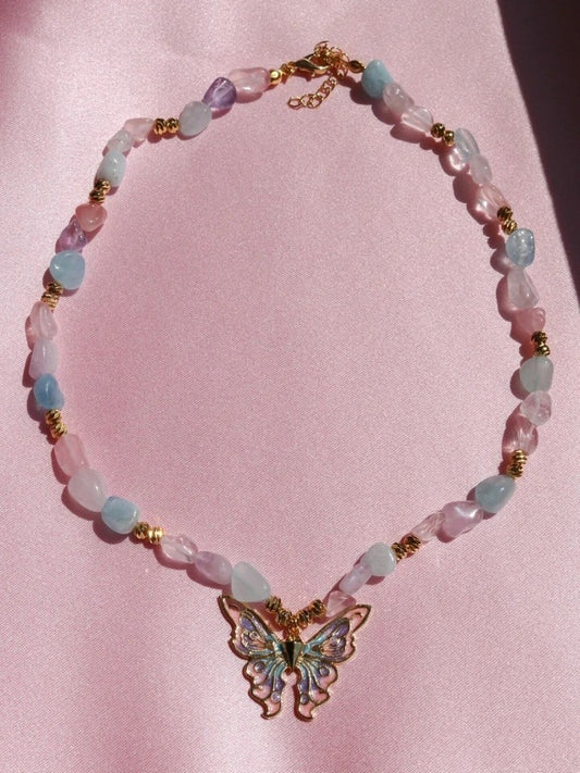 Elina Design Necklace With Natural Stones