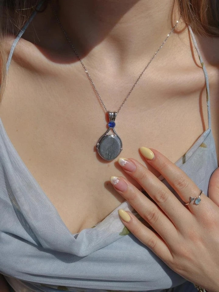 Personalized Photo H2O Just Add Water Steel Necklace