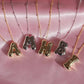 Shiny Sugar Letter Necklace 925 Silver