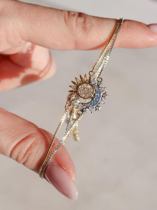 Moon And Sun Couple Bracelet