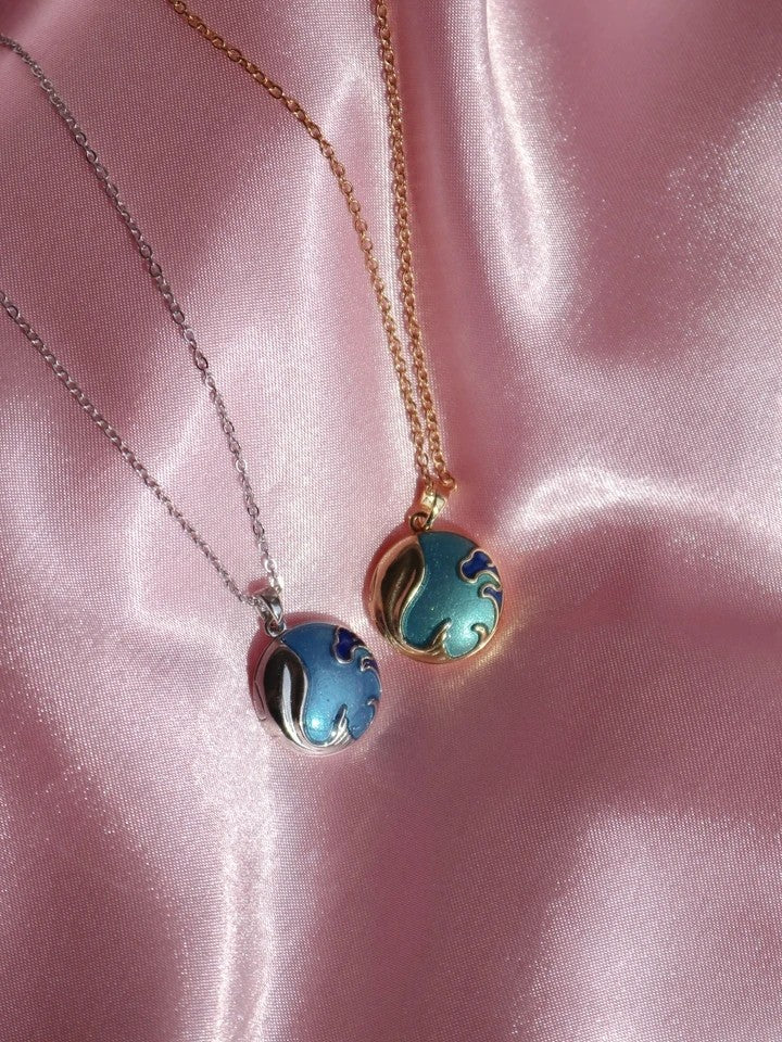 My Whole Sea World Personalized Photo Locket Necklace