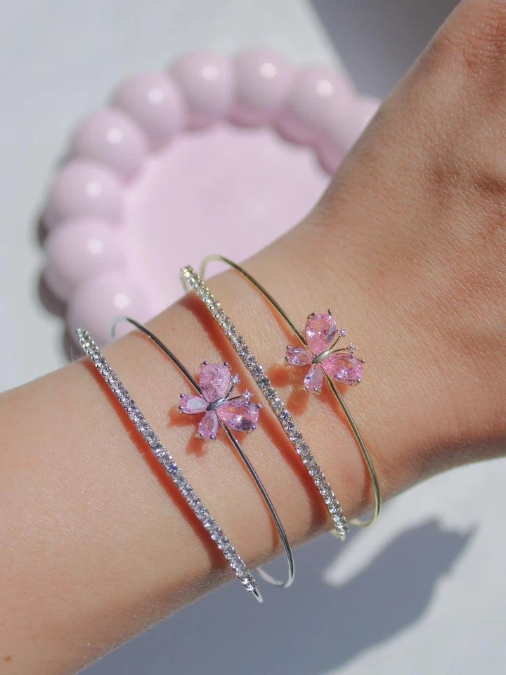 Pink Butterfly Bracelet