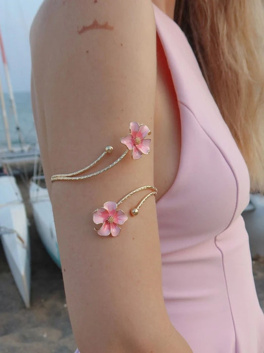 Orchid Cuff Bracelet