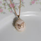White Butterfly Personalized Photo Locket Necklace