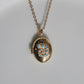 Blue - White Ursula Personalized Photo Locket Necklace