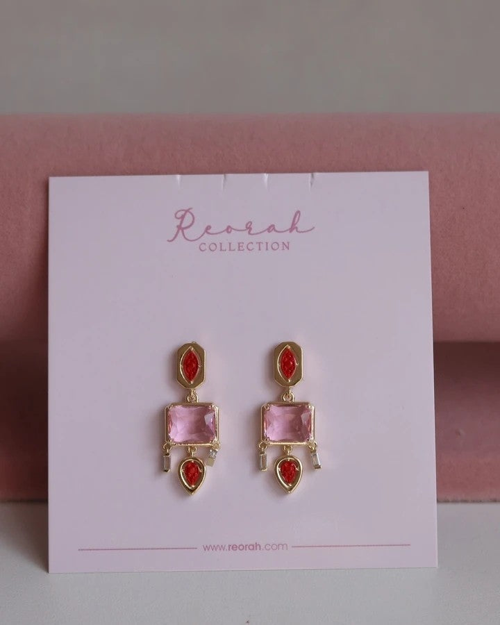 Royal Bloom Blush Earrings