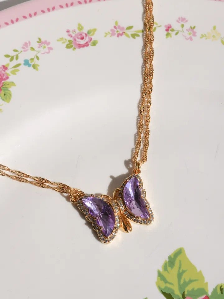 Dreamy Magnetic Butterfly Necklace