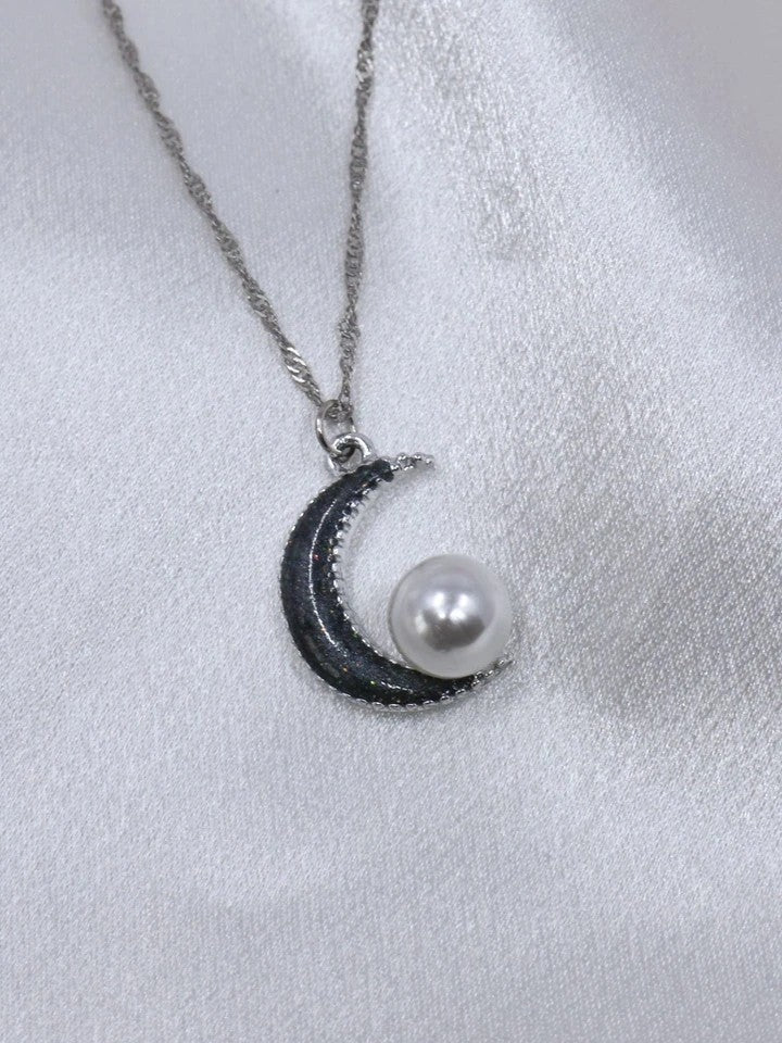 Wednesday Inspired Moon Necklace